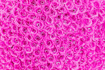 Artificial pink roses backgrounds.