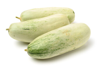 Muskmelon (yangjiaomitianguo) on white background