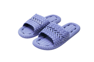 Isolated slipper on white background with clipping path