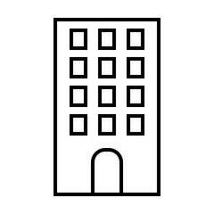 建物のシンプルなベクターアイコン