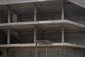 Fototapeta premium Apartment building floors under construction