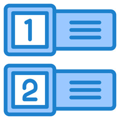 diagram blue style icon