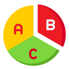 pie chart flat style icon