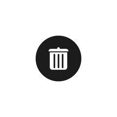 Trash Bin Icon. Vector illustration for graphic design, Web, UI, app.