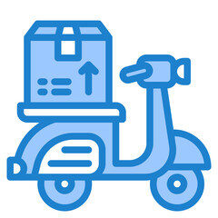 motorcycle blue style icon