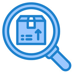 search blue style icon