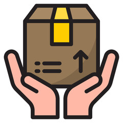 delivery color line style icon