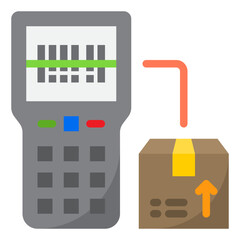 scan flat style icon