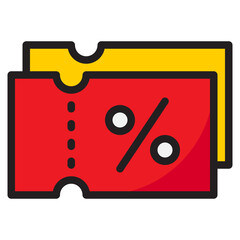 discount color line style icon