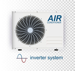 Vector air conditioner. air conditioner with WiFi control