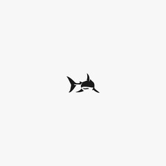 SHARK LOGO VECTOR ICON