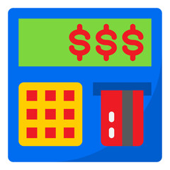 atm flat style icon