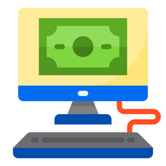 computer flat style icon