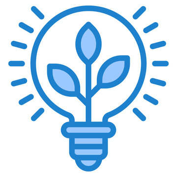 lightblub blue style icon