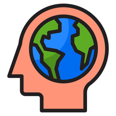 human color line style icon