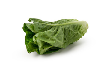 Organic vegetable salad on isolated white background