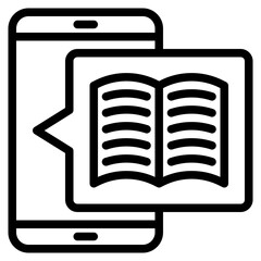 mobilephone outline style icon