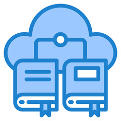 cloud blue style icon