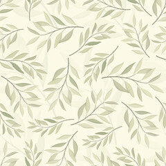 Beautiful seamless leaf pattern design