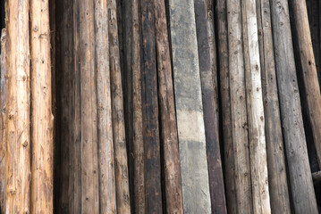 Old wooden block wooden shading background