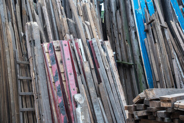 Old wood stacked there