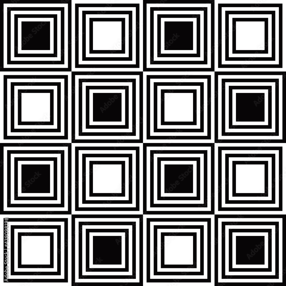 Aufkleber Checkered zebra blocks. Vector simple blocks in checkered position.