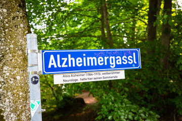 Alzheimer Gassl, circular route on the Weßlinger See, place of residence of Alzheimer