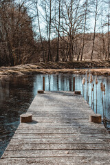 Obraz premium Steg am See