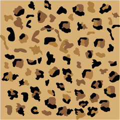 Fashionable Leopard Seamless Pattern. Stylized Spotted Leopard Skin Background for Fashion