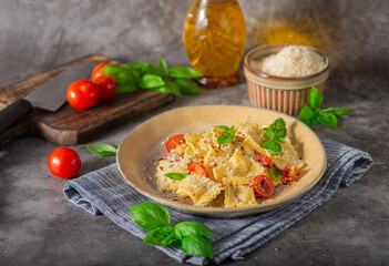 Ravioli with cheese and chilli