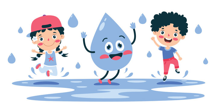 Concept Of Word Water Day