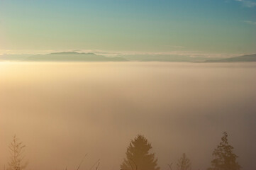 Sunrise in the Mountains