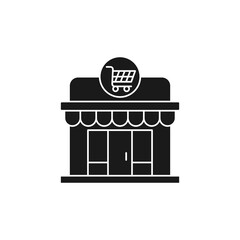 Modern Store icon Vector design Illustration. Store Building icon vector design for e-commerce, online store and marketplace. Modern Shop icon vector for website, mobile, logo, symbol, sign, app UI