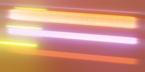 抽象的なネオンサイン状の照明