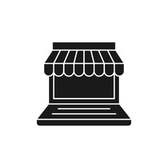 Online Store icon Vector design Illustration. Modern Online Shopping icon vector design concept for e-commerce, online store and marketplace website, mobile, logo, symbol, button, sign, app UI