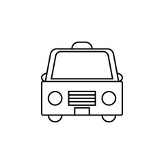 taxi icon, car vector, transport illustration