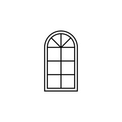 window icon, home vector, room illustration