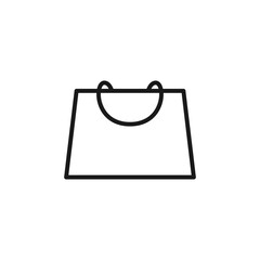 Shopping Bag icon Vector Illustration. Shopping Bag vector icon design for e-commerce, online store and marketplace. Shopping Bag icon vector for website, mobile, logo, symbol, button, sign, app