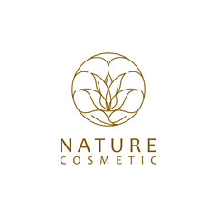 Nature Cosmetic Beauty Product and Salon Logo Design
