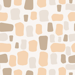 Abstract pattern with curved shapes. . Endless vector texture. Print for fabric, wall paper, textile print, scrapbook paper, wrapping paper, notebook covers, cosmetics packing