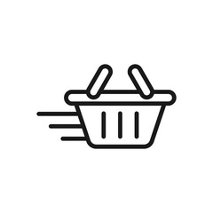 Shopping Cart icon Vector Illustration. Shopping Cart vector icon design for e-commerce, online store and marketplace. Shopping Cart icon vector for website, mobile, logo, symbol, button, sign, app