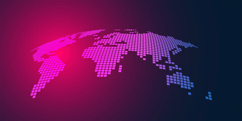 mondo, pianeta, pixel, comunicazione, informatica © xyz+