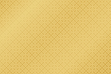 Thai art and asian style luxury banner gold background pattern,Thai Pattern golden background - Vector