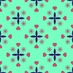 seamless pattern with hearts