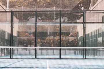 Obraz premium paddle tennis players playing a game