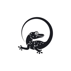 Gecko vector icon illustration design