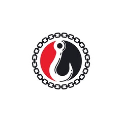 Obraz premium Crane hook vector illustration design