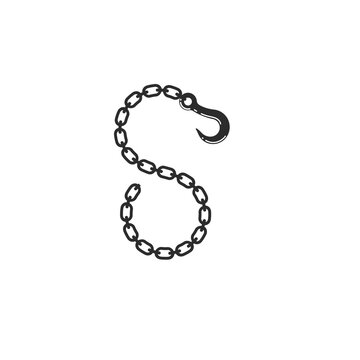 Crane hook vector illustration design