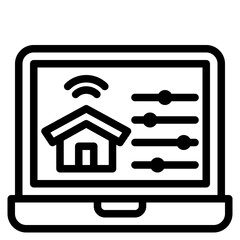 smarthome outline style icon