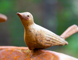 rusty Bird in the garden